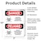 Signmission Pesticide Storage Area Personnel Only Danger Sign, Plastic, 7in W x 10in L, 2PK OS-2PACK-DS-P-710-VS-2036 - alternate 6